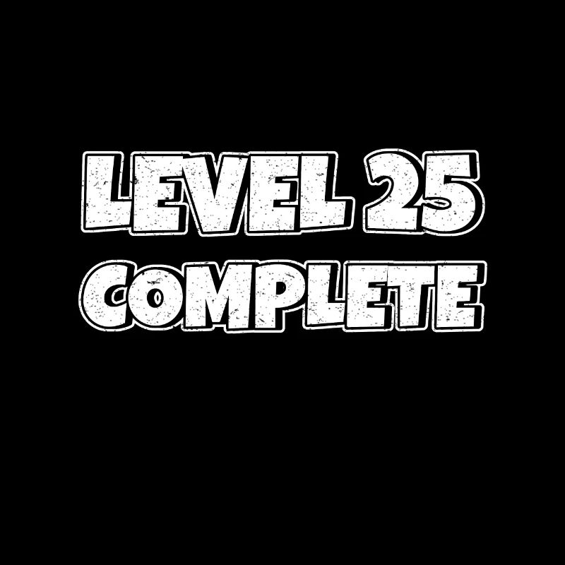 Level 25 Complete Geburtstagsgeschenk 25 Jahre