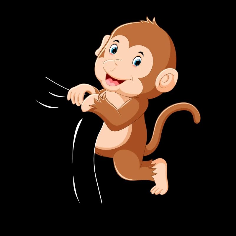 Singe mignon bébé singe bébé orang-outan bébé singe