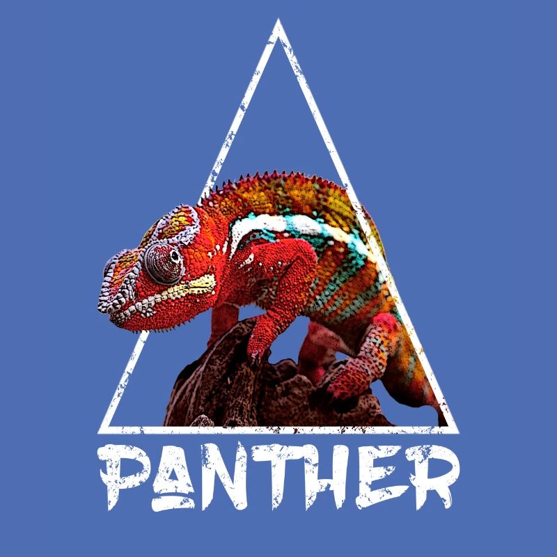 Panther Chamäleon Distressed Geometric