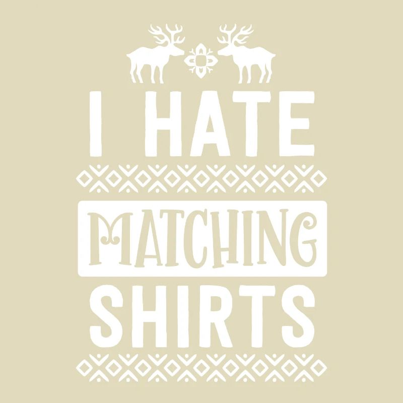 Ich hasse passende Weihnachtshemden Paar Ehemann