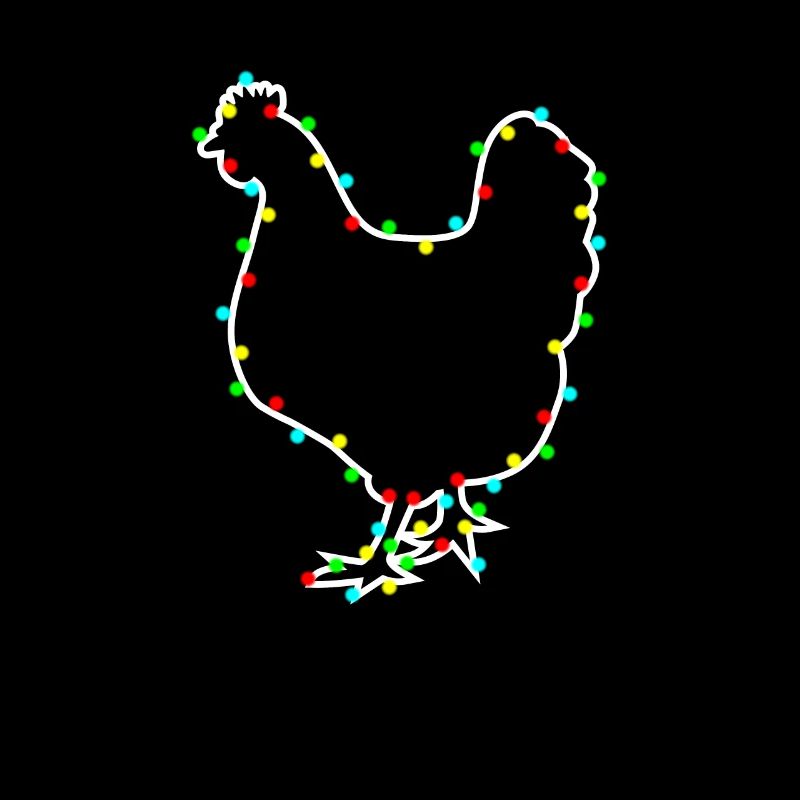 Chemise de poulet Light Light de Noël