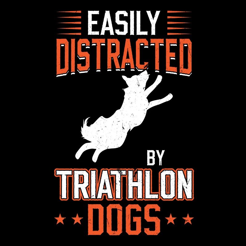 Easily distracted by triathlon dogs Dock Diving