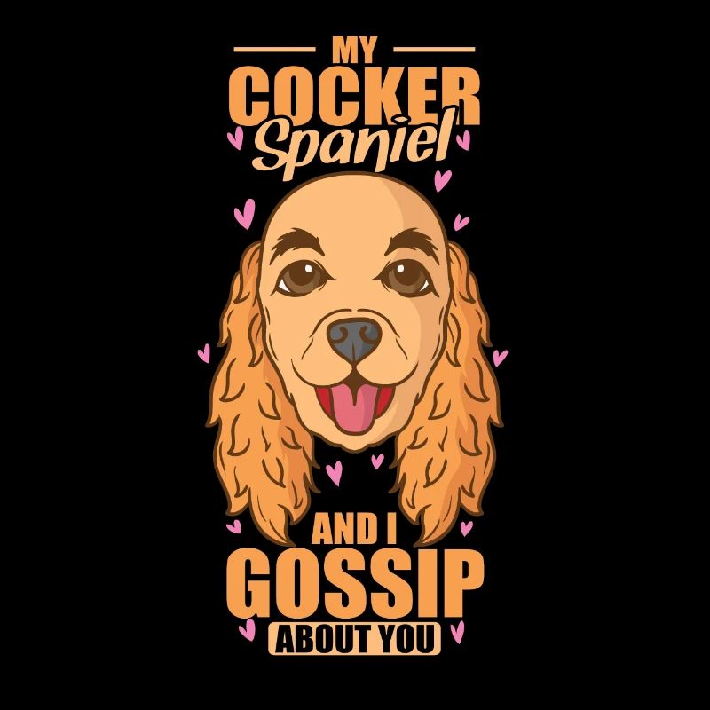 Mon Cocker Spaniel et moi bavardons à ton sujet