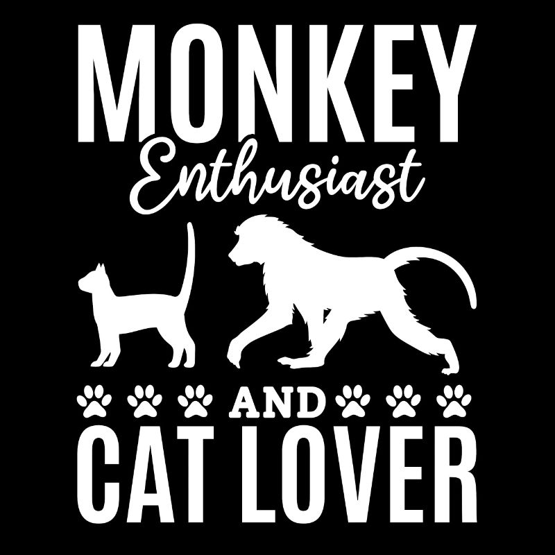 Orangutan Monkey Lover - Amateur de singe et chat