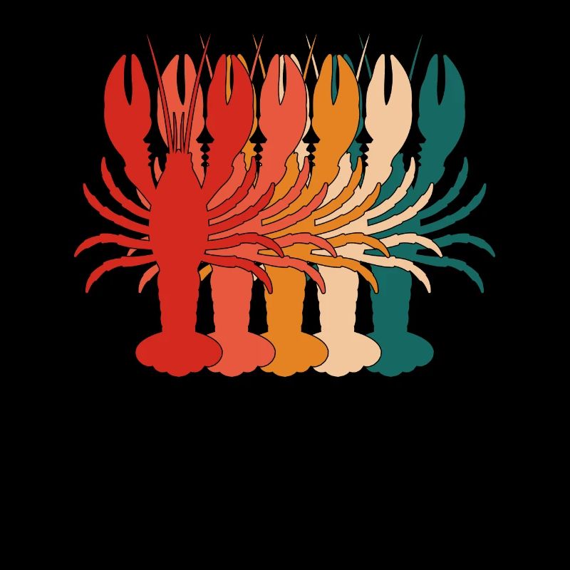 Retro Crawfish For Crawfish Lover
