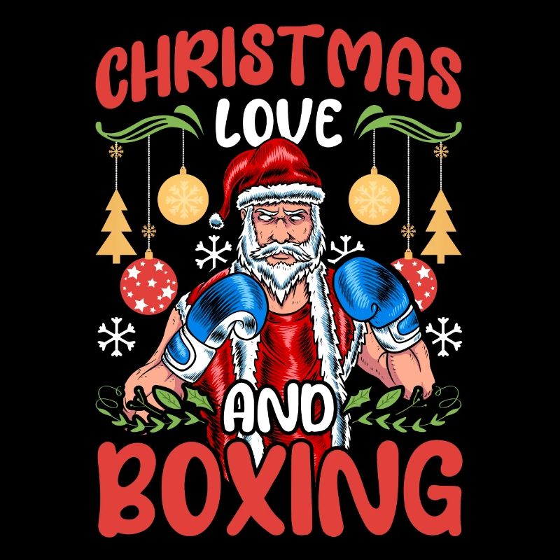 Christmas Love Boxing Boxer Weihnachtsgeschenk