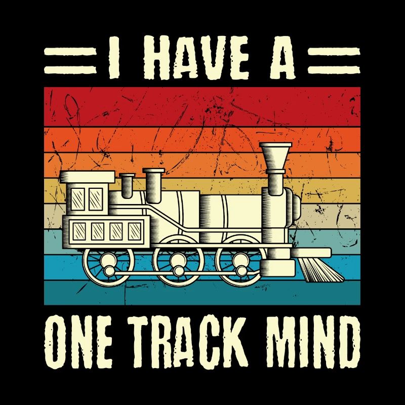Retro Vintage I Have A One Track Mind