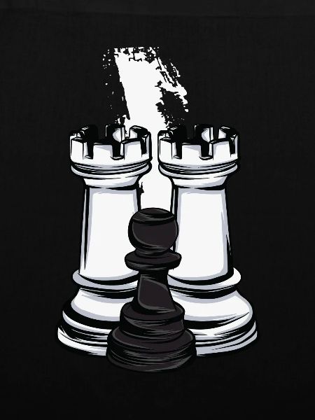 Schach Turm und Bauer