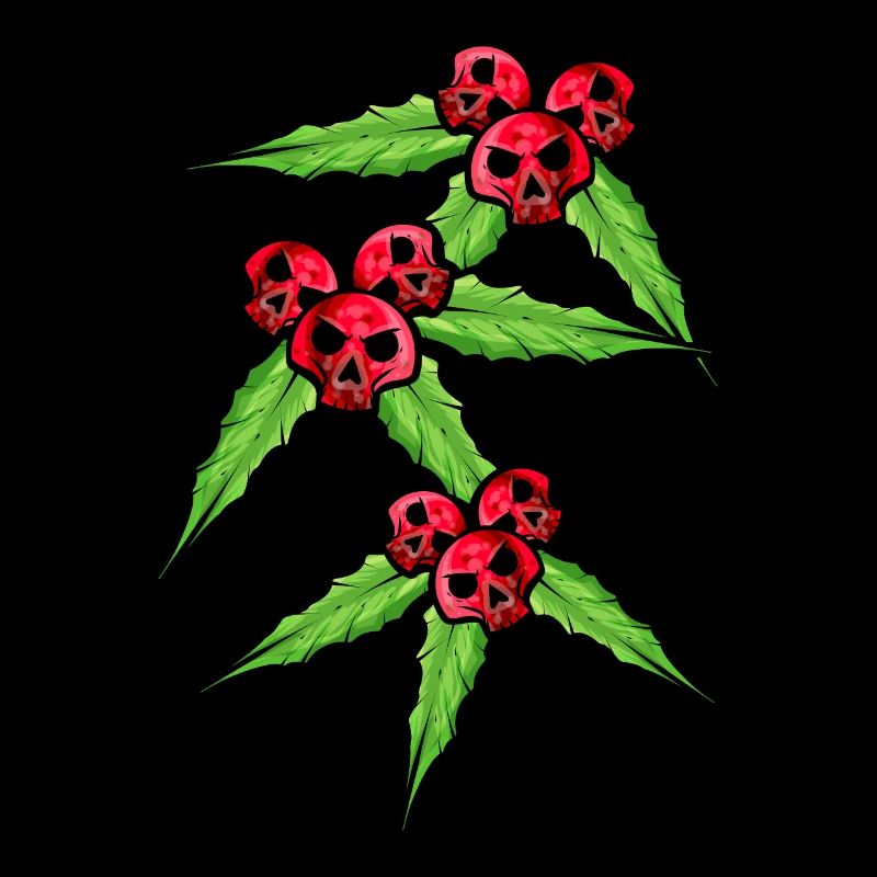 Gui avec crâne mistleberries pour un noir
