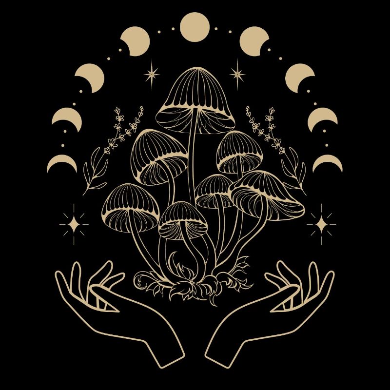 Champignons Boho & Minimalisme Goblincore Esthétique