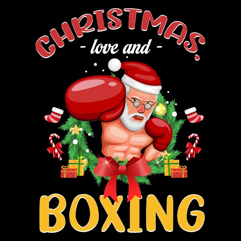 Christmas Love Boxing Boxer Weihnachtsgeschenk