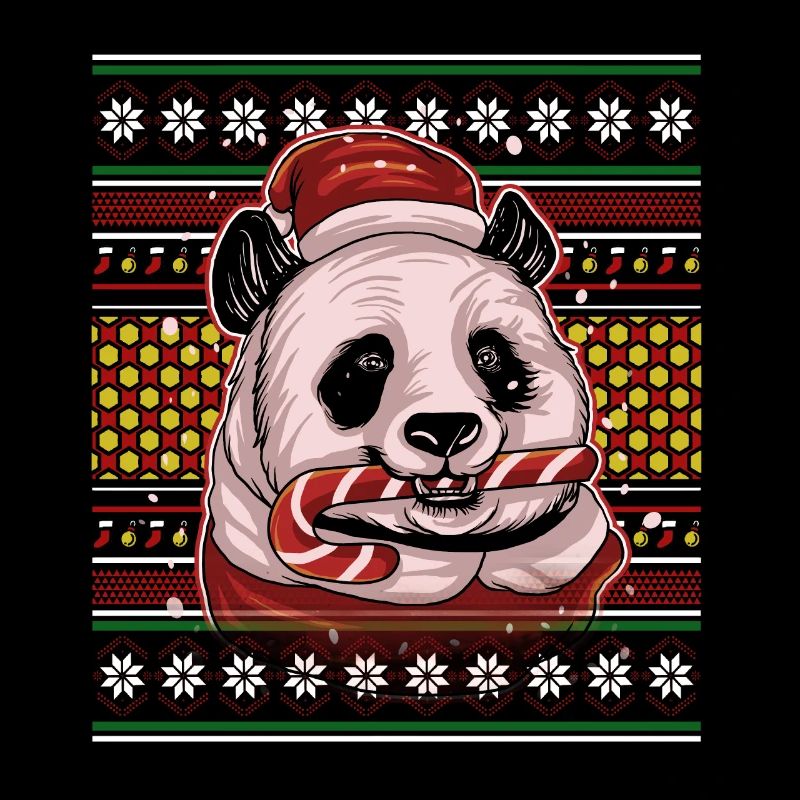 Pull de Noël moche Tshirt Weihnachten Panda