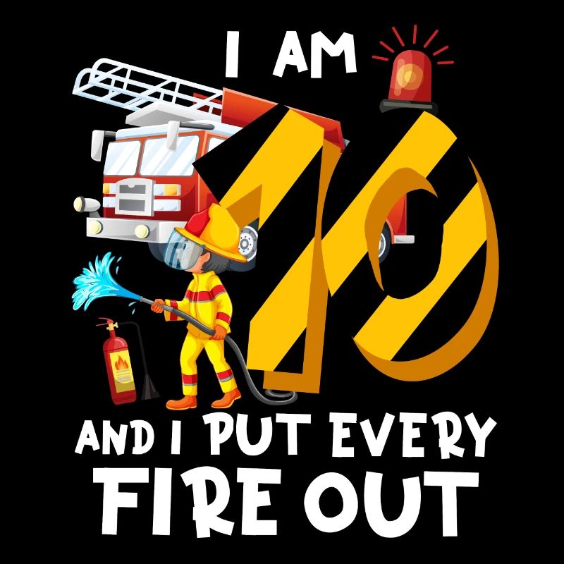 Fire engine firefighting I am 10 years old