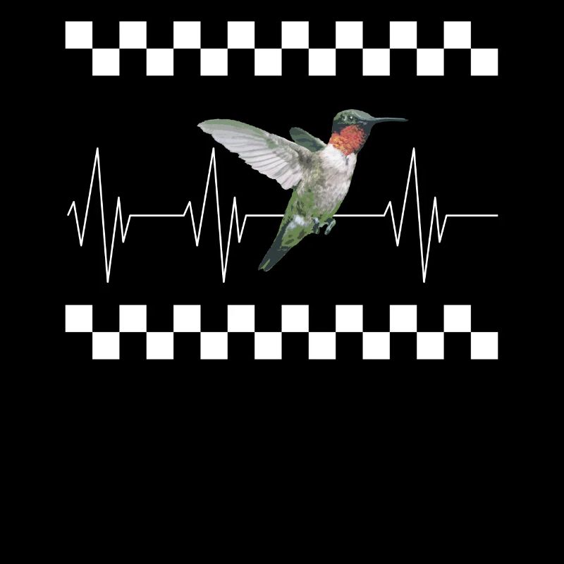 Vogelhemd, Rubinkehl-Kolibri Kunst-Tee,