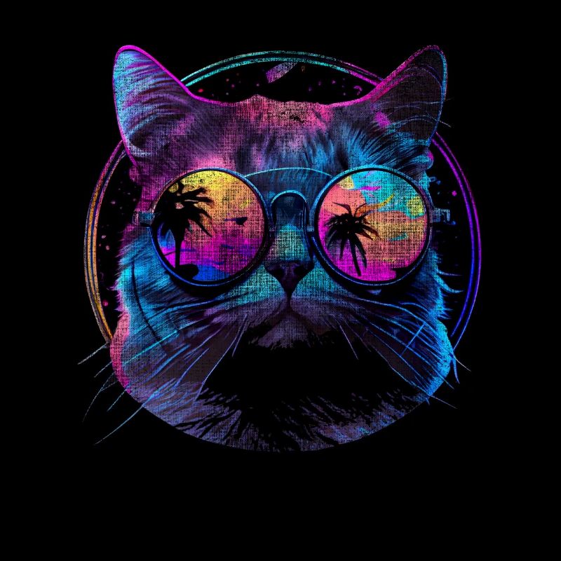Chat lunettes de soleil chat avec lunettes
