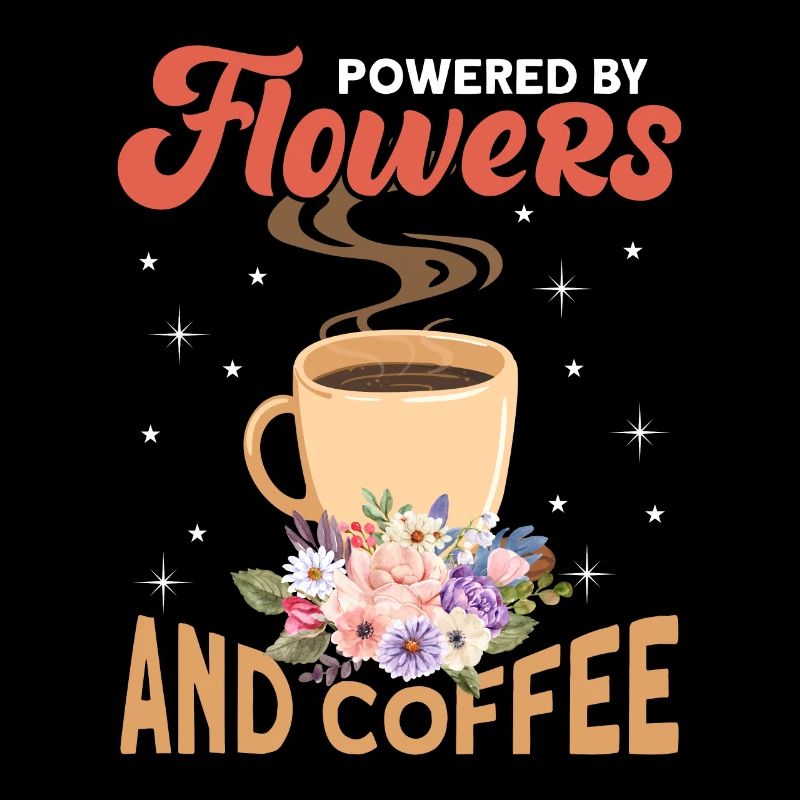 Propulsé par des fleurs et du café pour fleuriste