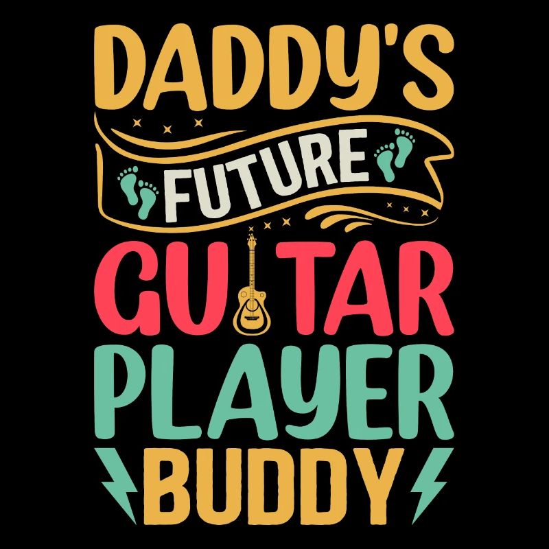 Daddy's Future Guitar Player Buddy - Newborn Guita