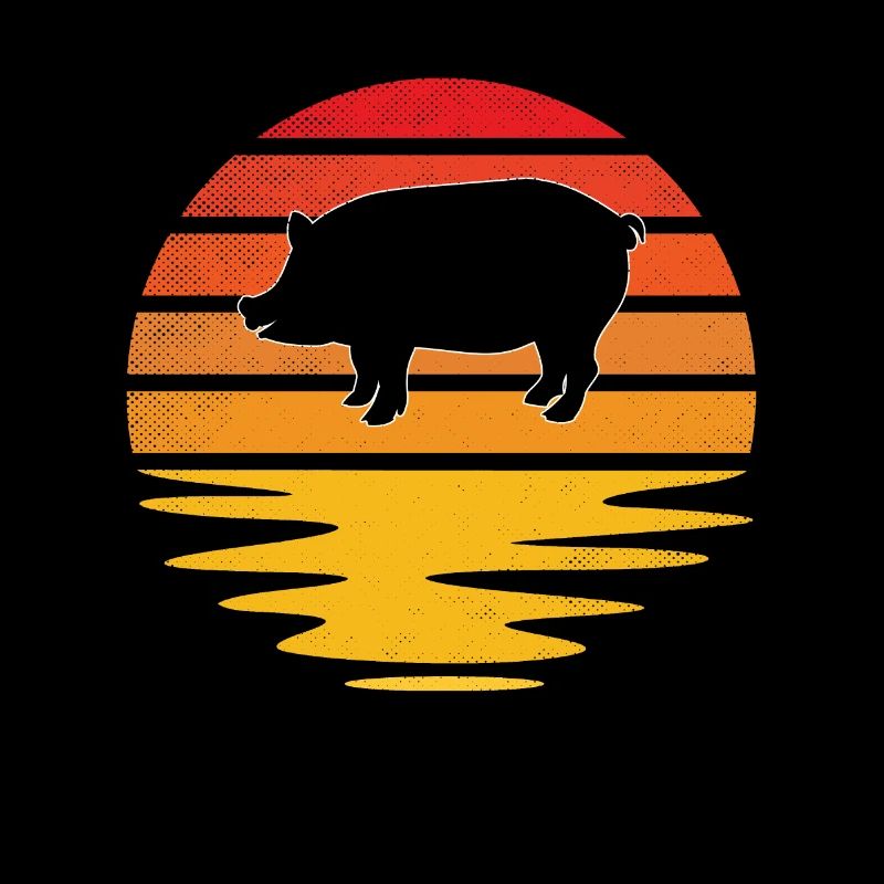 Schwein Retro