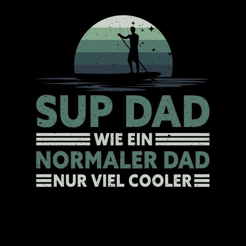 Retro SUP Dad - Comme un papa normal seulement plus cool