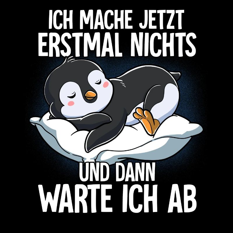 Langschläfer Pinguin Müde Schlaf
