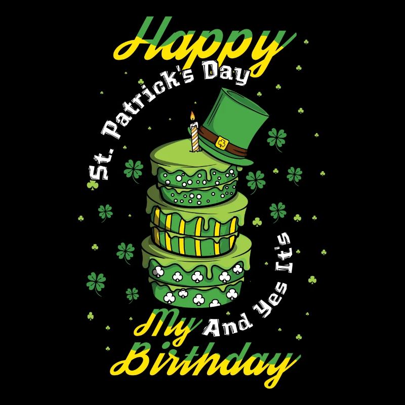 Oui Mon gâteau de naissance Trèfle Trèfle Saint Patrick