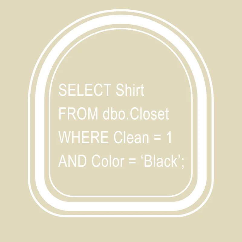 Programmierer-Shirt, Structured Query Language Tee,