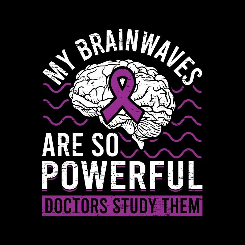 Brainwaves Brain Purple Ribbon Epileptic