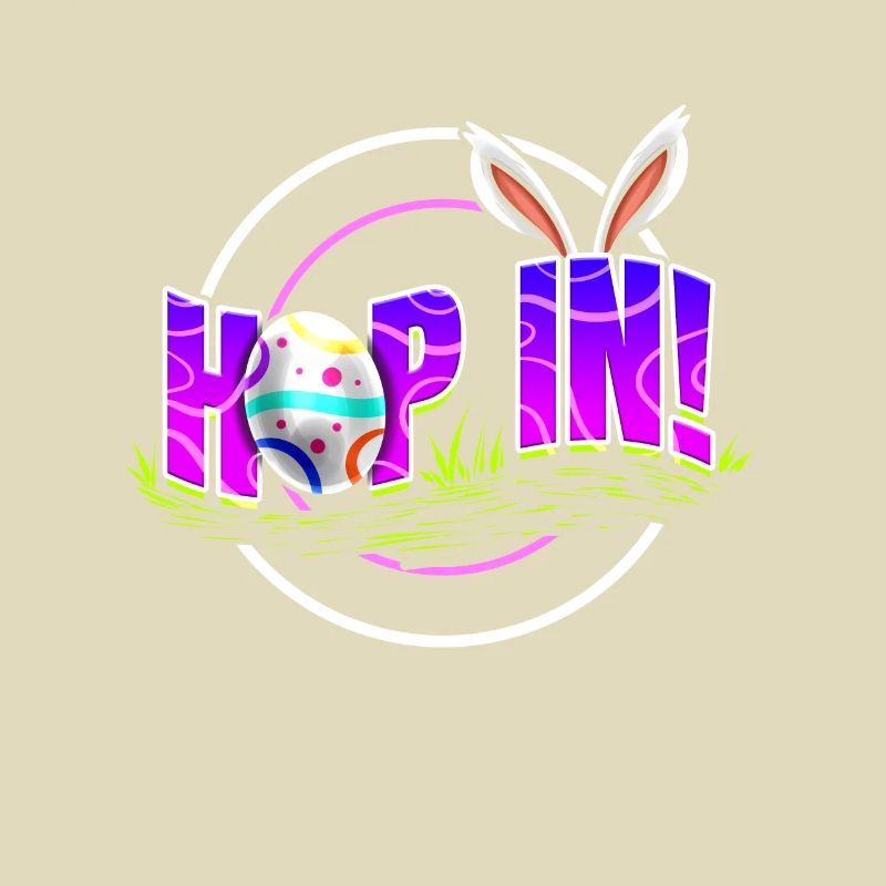 Easter Rabbit Hoop In To Easter