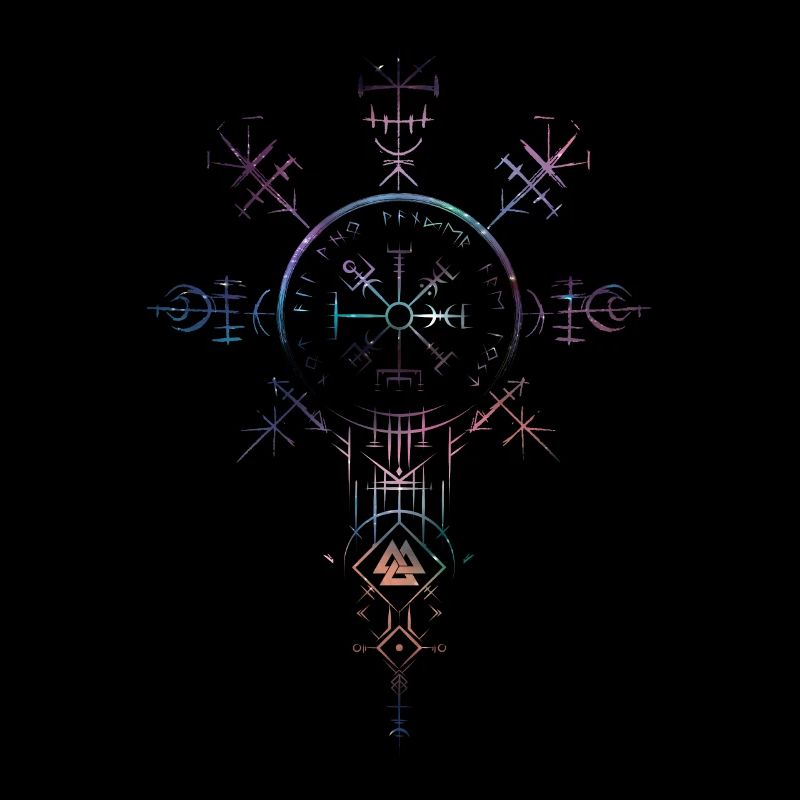 Celtic Vikinger Vegvisir compass Vikings