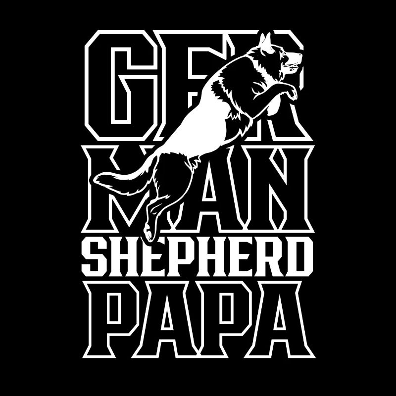 German Shepherd Dad Boy Type Cute Pet