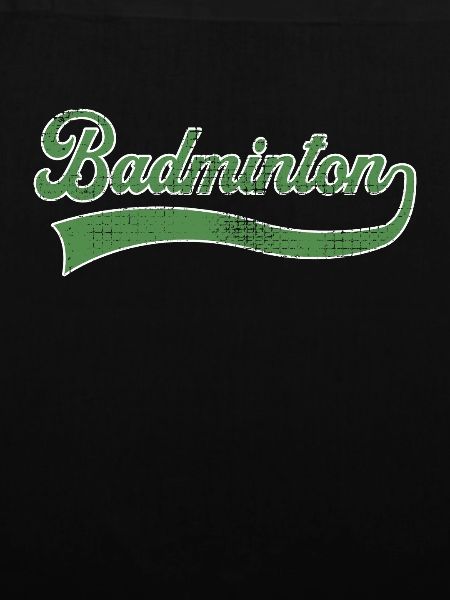 Badminton Schriftzug
