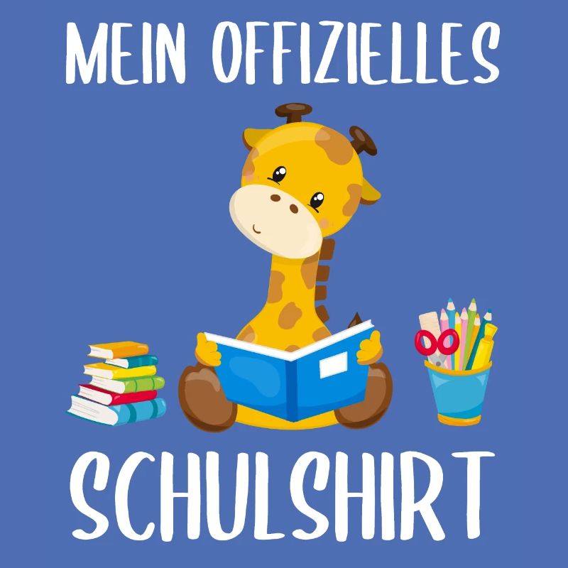 Giraffe Schulshirt Schulbeginn Schule Geschenk