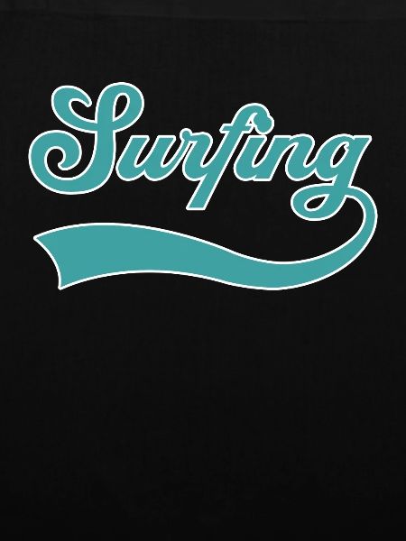 Surfen Schriftzug