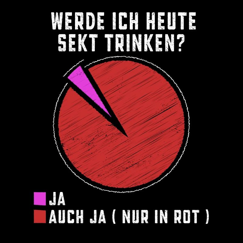 Werde Ich heute Sekt trinken Weintrinkergeschenk