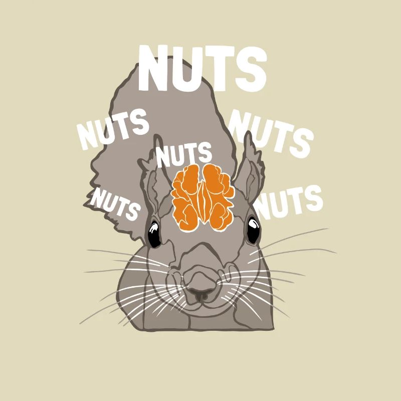 Nuts Brain Fuchshörnchen Grauhörnchen Squirrel