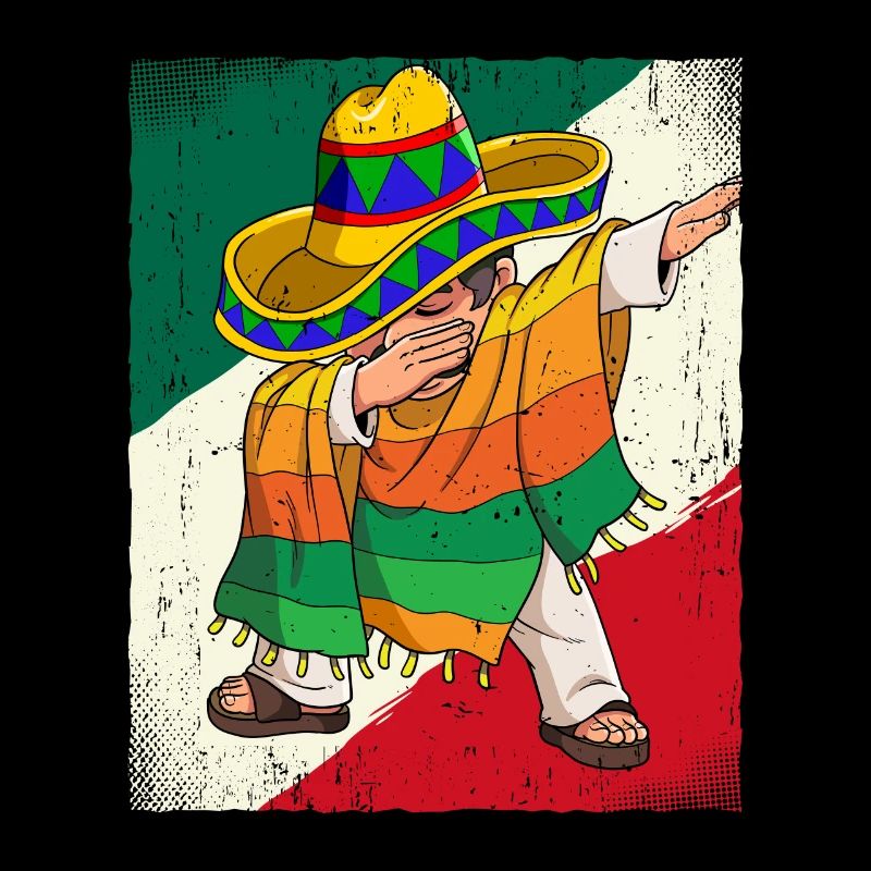 Dabbing Mexican Man Cinco De Mayo