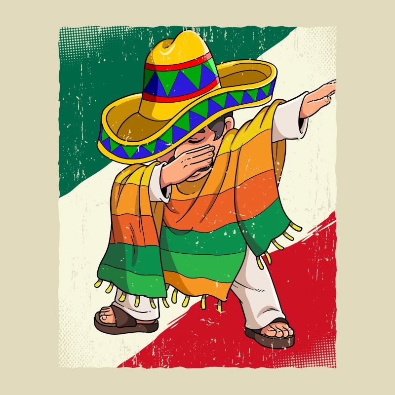 Dabbing Mexicain Cinco de Mayo