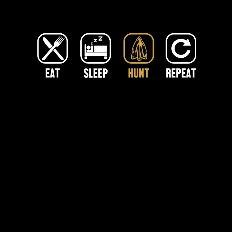 Eat Sleep Hunt Repeat Arrowhead Hunter