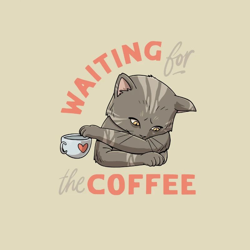 Conception de chat de café pour un accro au café
