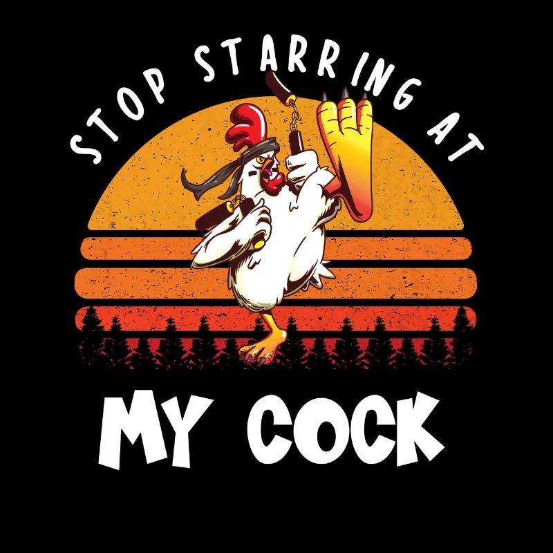 Arrête de jouer à ma bite I drôle de poulet poulets