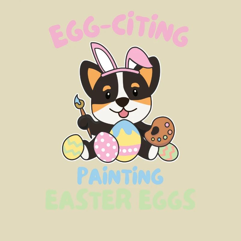 cute dogs for Easter Corgi