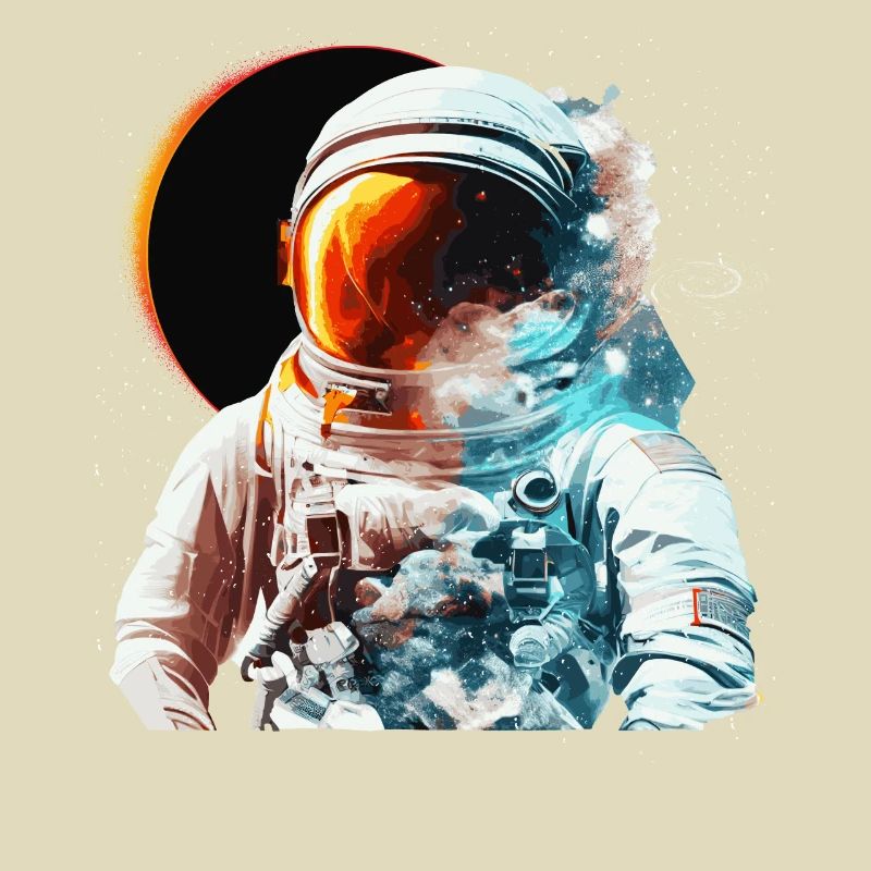 Solar Eclipse Space Astronaut Astronomy Galaxy