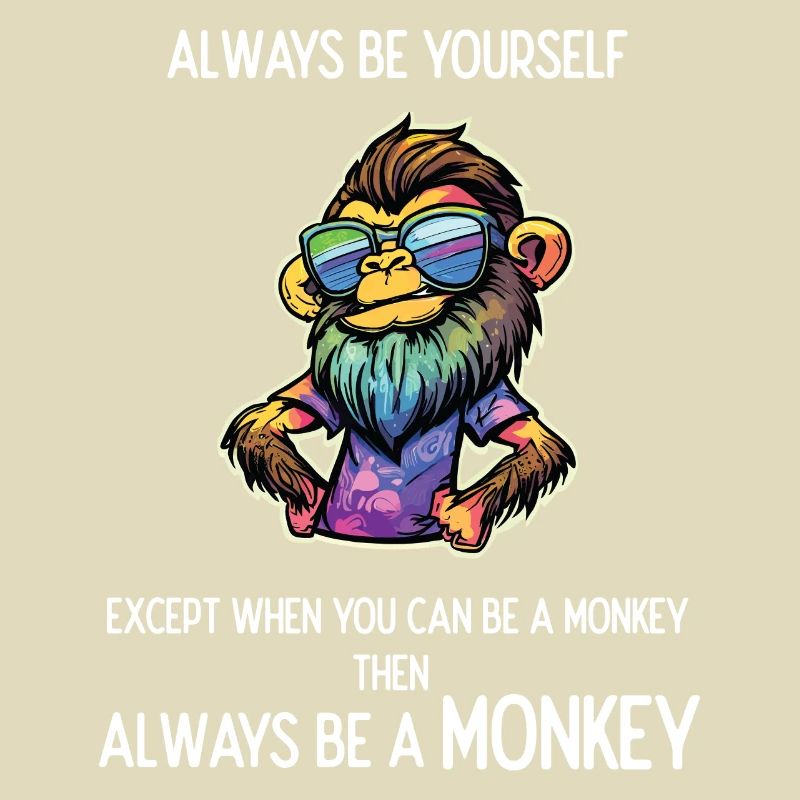 Sei immer ein Affe