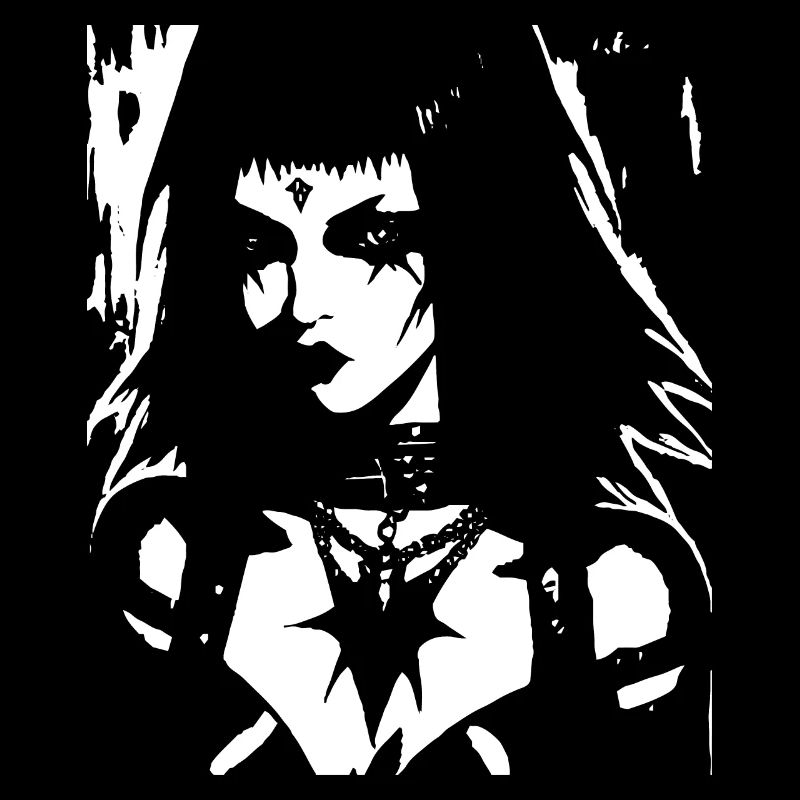 Dunkle Kunst Okkulte Gothic Batcave Mädchen Post Punk Fledermaus