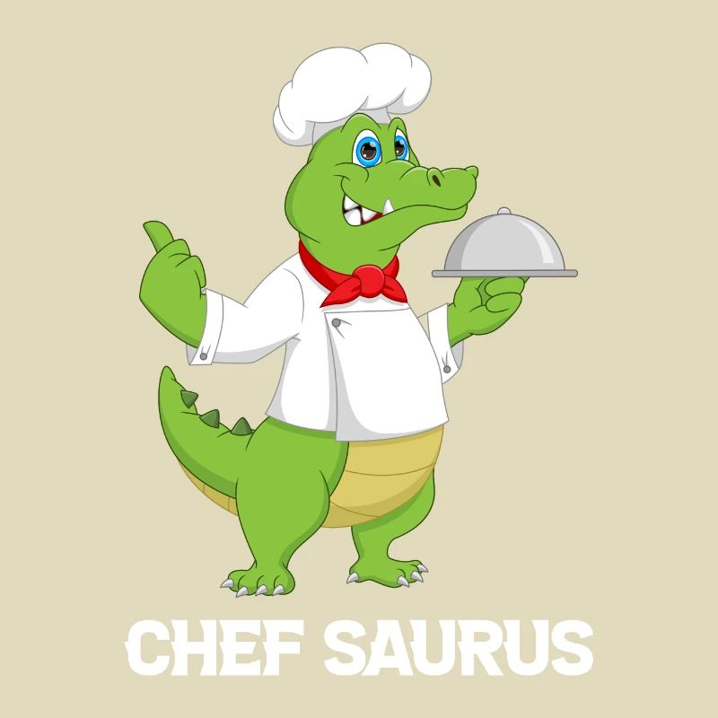 Chef Saurus Kitchen Cook Dinosaur Lover Kitchen Co