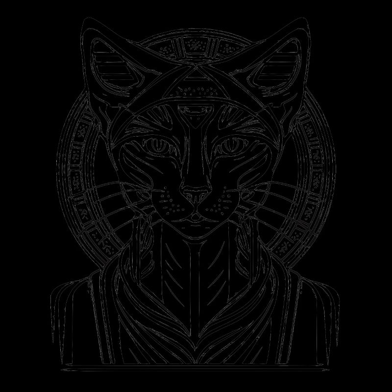 Déesse égyptienne des chats Bastet Sphynx Chat Ancien