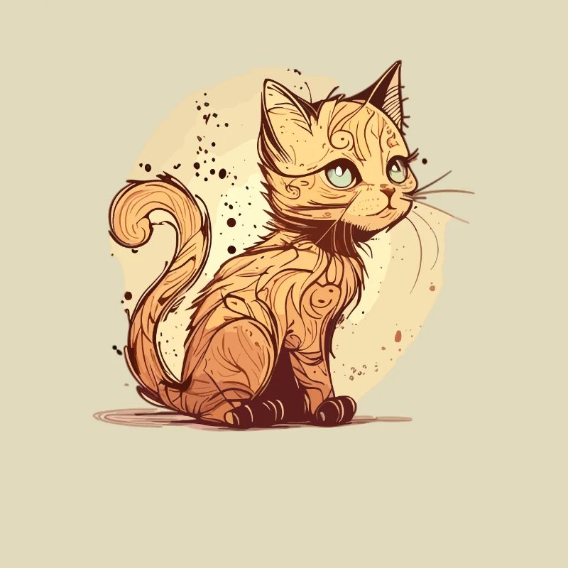 Katze im comic style