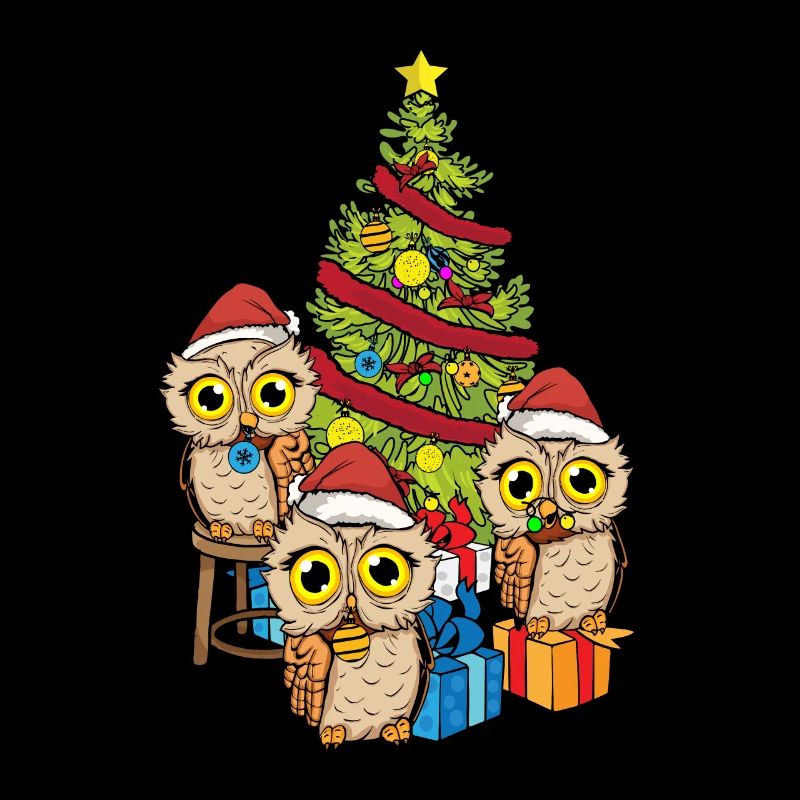 Weihnachtseule Weihnachtsbaum Weihnachten Eule