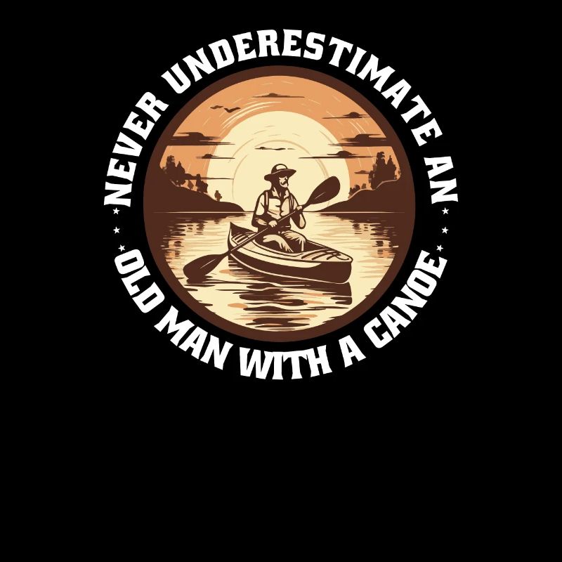 KANU Kayaking Canadier-Canoe Kajak Old-Man