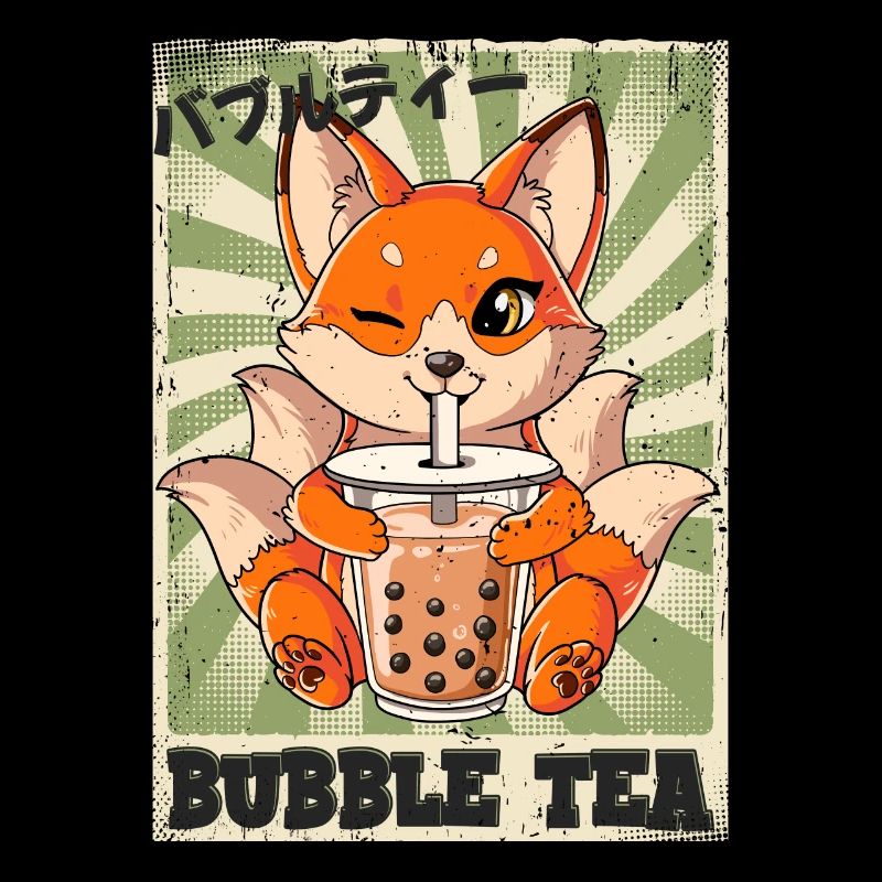 Boba Tea Kitsune Bubble Tea